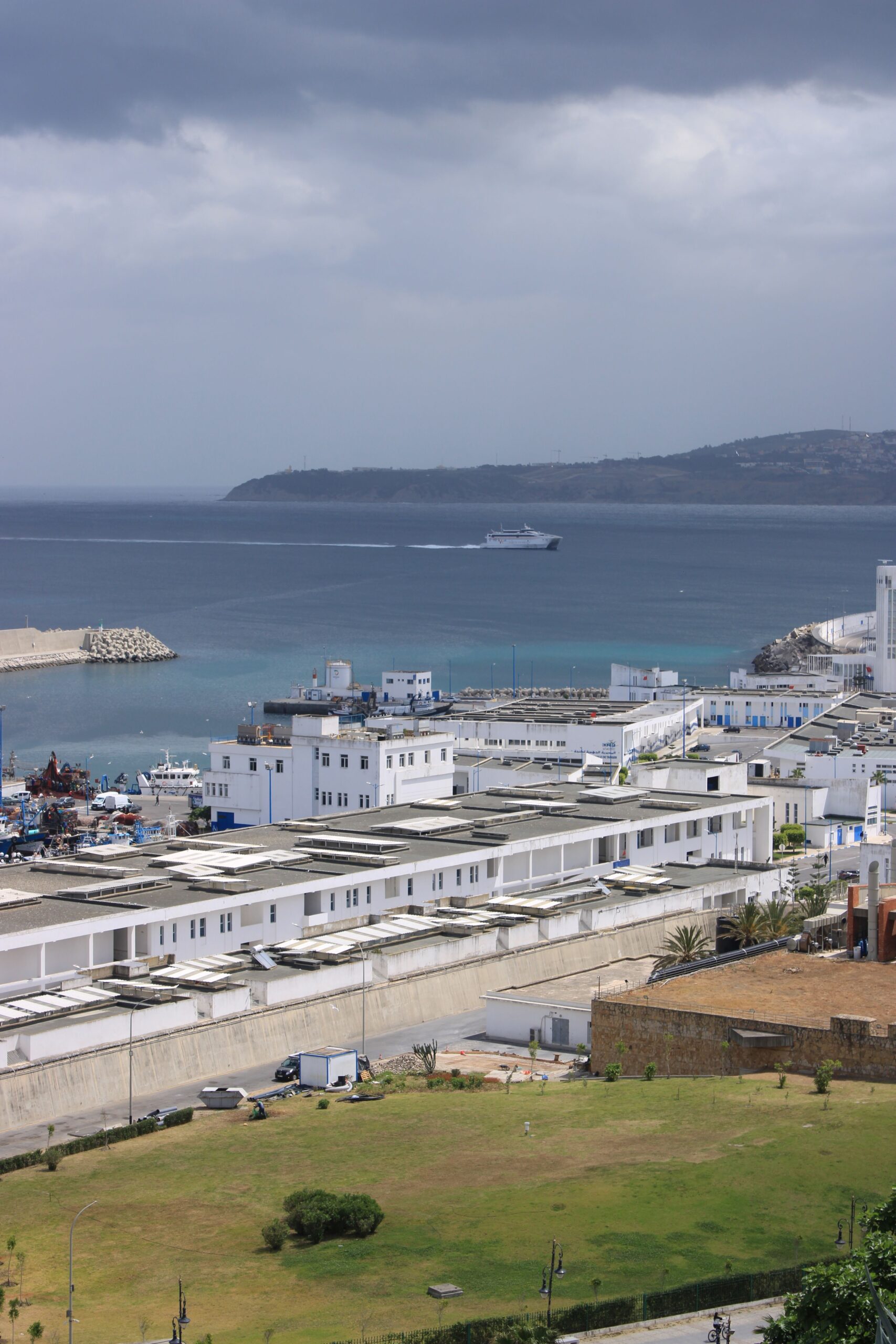 Tangier coastline where Morocco meets the Strait of Gibraltar